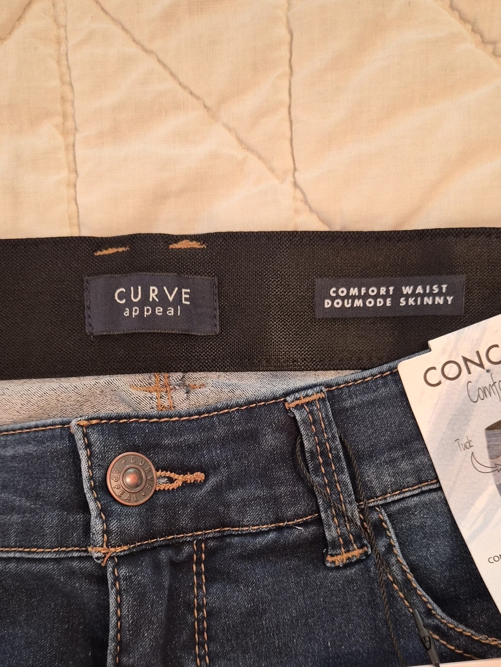 Curve Appeal Duomode Skinny Jeans w/Comfort Waistband - Size 10/30 - Picture 7 of 11